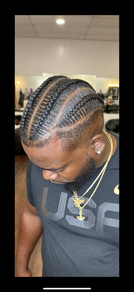 Mens 4 Cornrows