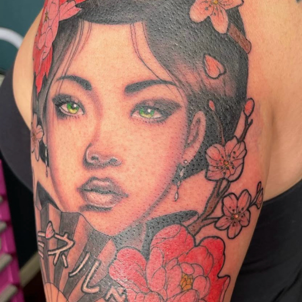 Large Tattoo at Honey & Myrrh Collective in El Paso, TX