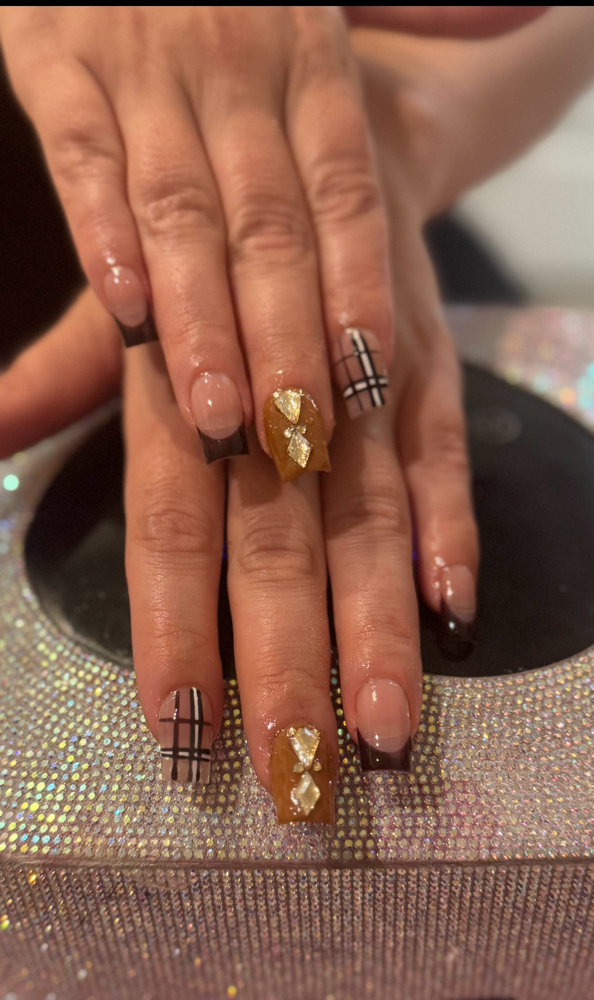 Gel x Nails ( Fall Designs & Charms