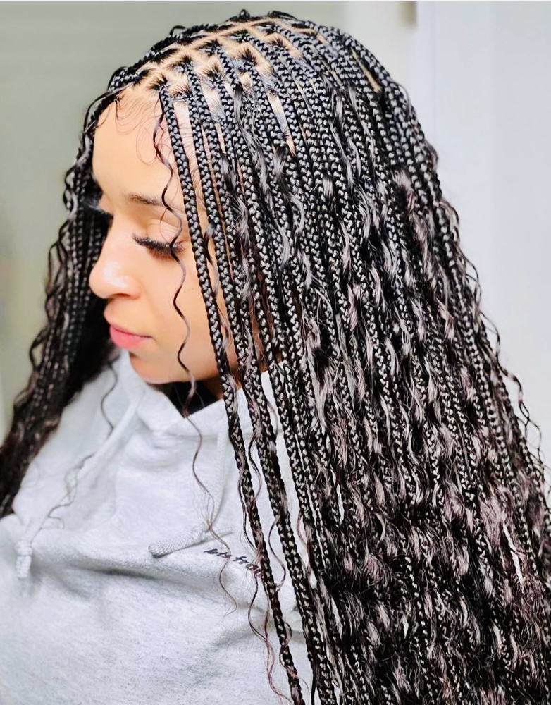 Boho Knotless braids Sm. 18-22 Inch