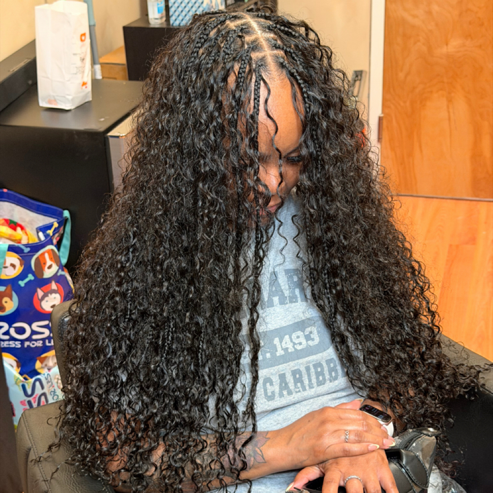 Small Boho Knotless at JCTouch Salon in Parkville, MD
