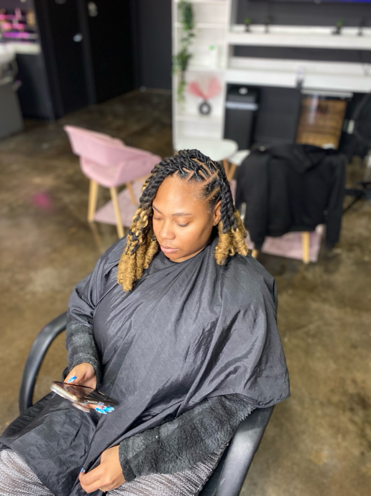 Extended Two Strand Twist Over Locs