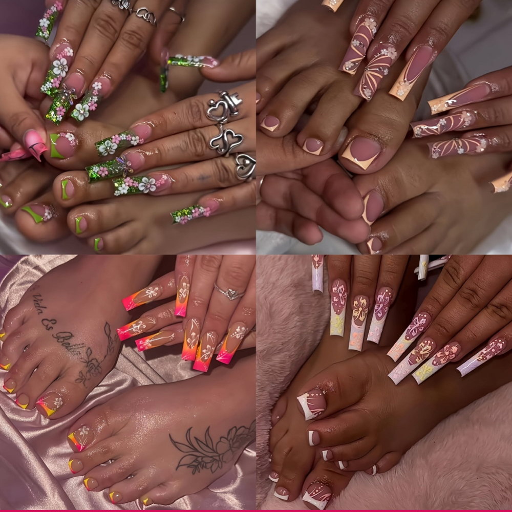Acrylic Nails And Acrylic Toe Combo at Glamour&Glitz Co., in York, PA
