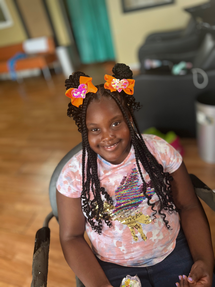 Medium Knotless Braids Kids