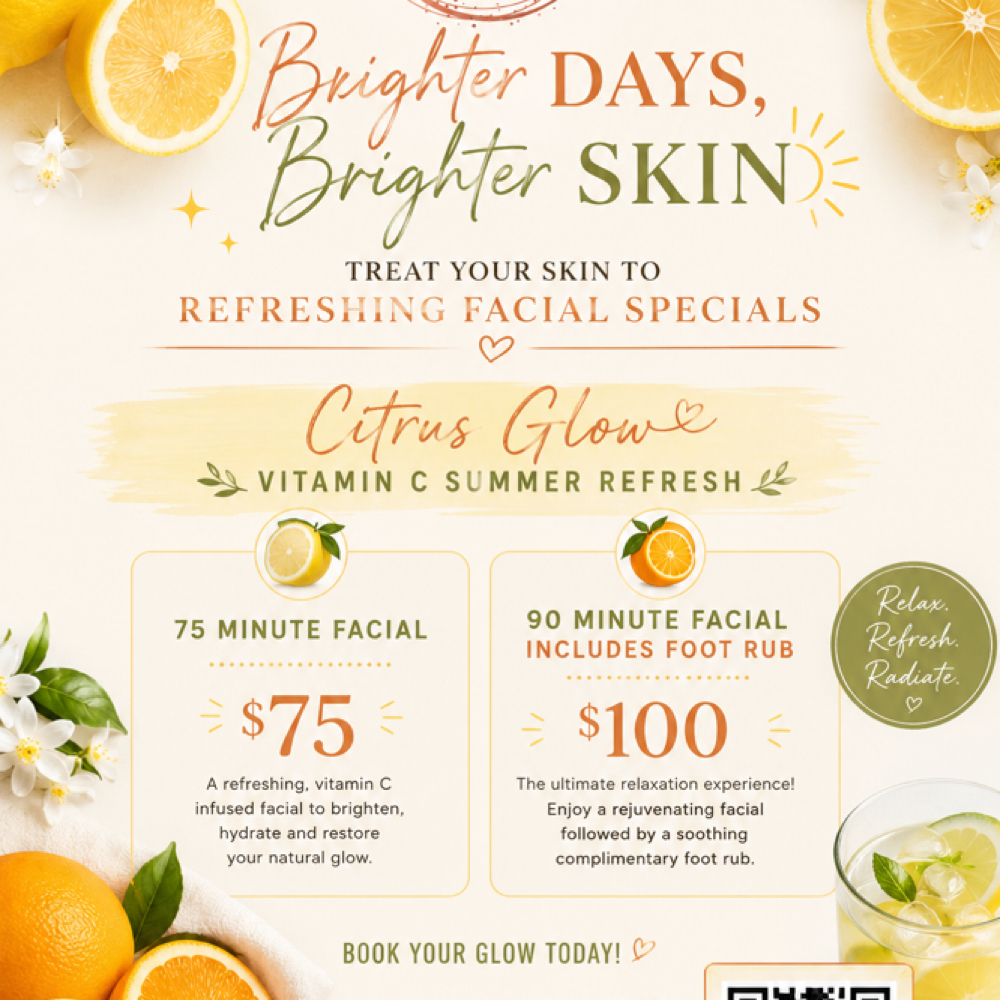 Citrus Glow Facial at Harmony Haven Esthetics in Woodland Park, CO