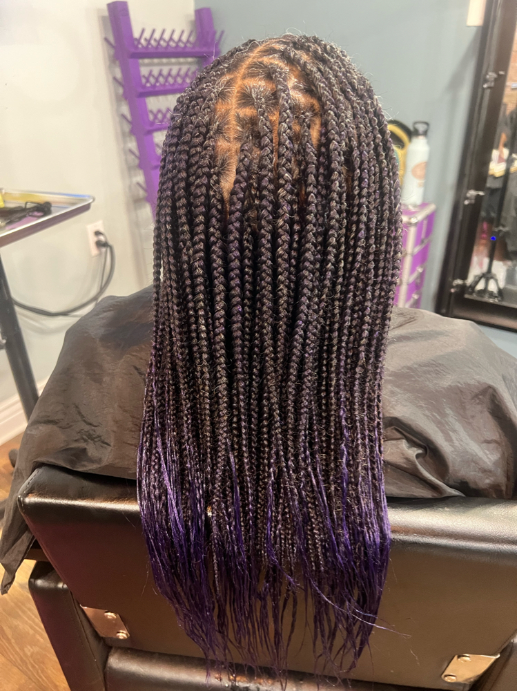 Medium Small Knotless Box Braids