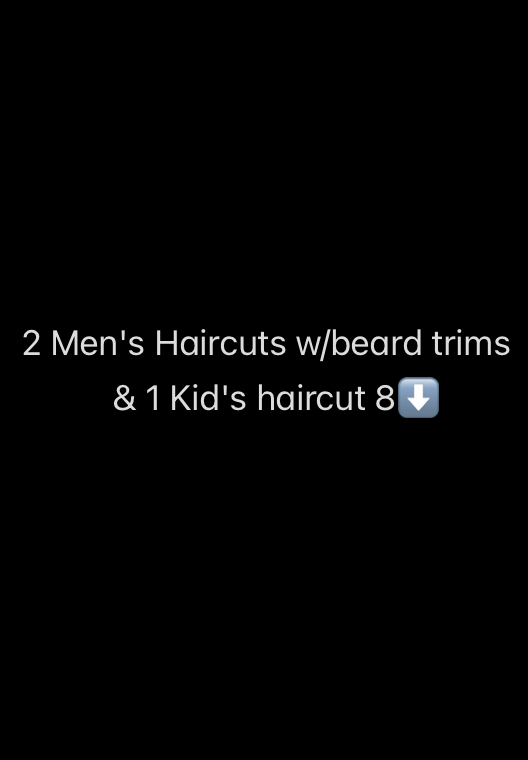 Group 9“2 Mens W/beard & 1 kid 8⬇️”