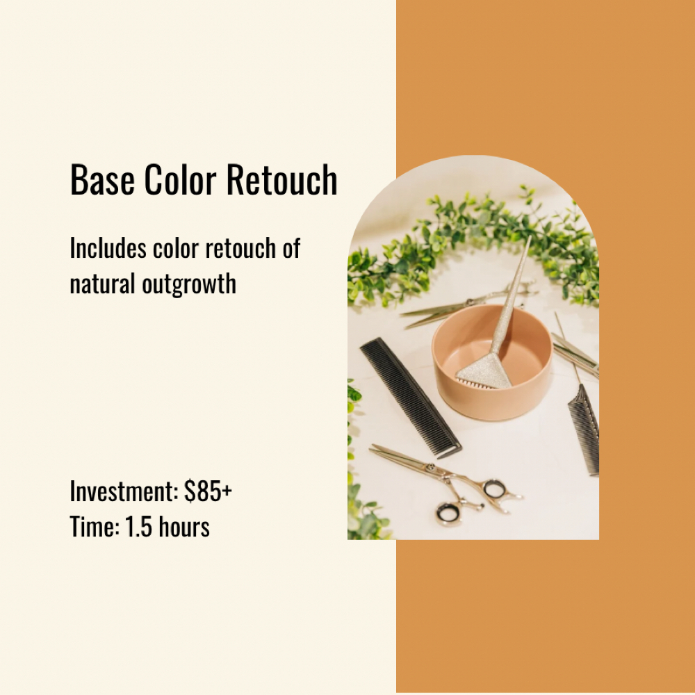 Base Color Retouch at Sunkissed Studio Salon in Palm Desert, CA