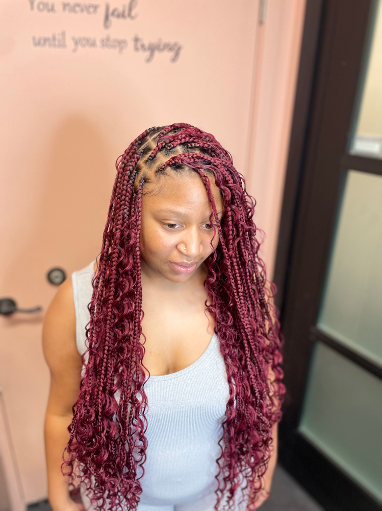 Boho Knotless Braids - Medium