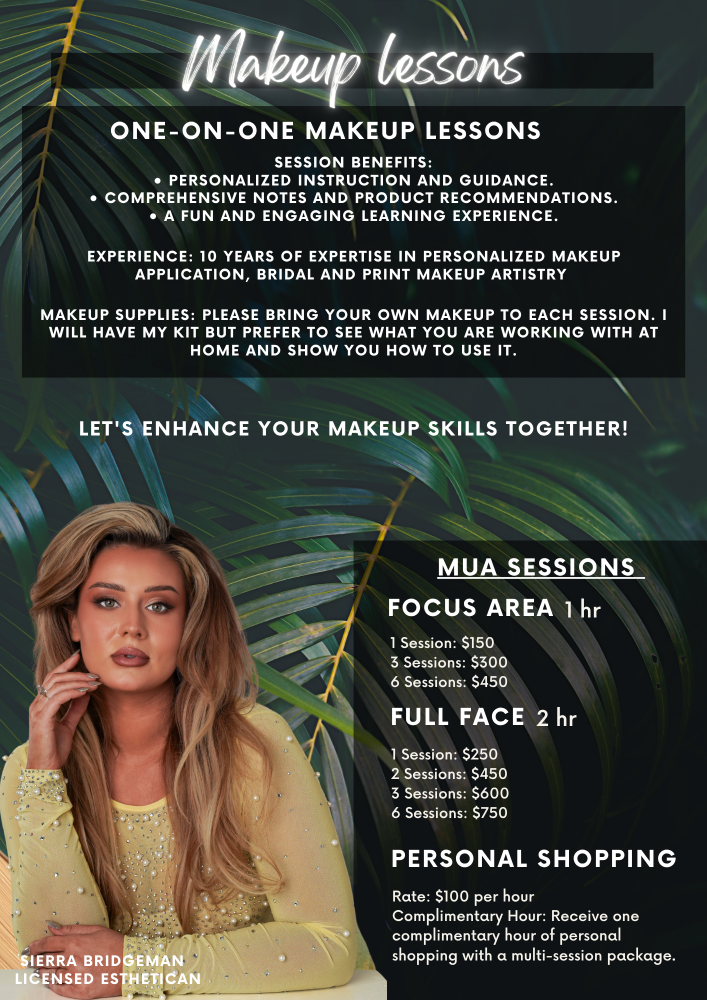 Makeup Lesson  Focus Area 1hr