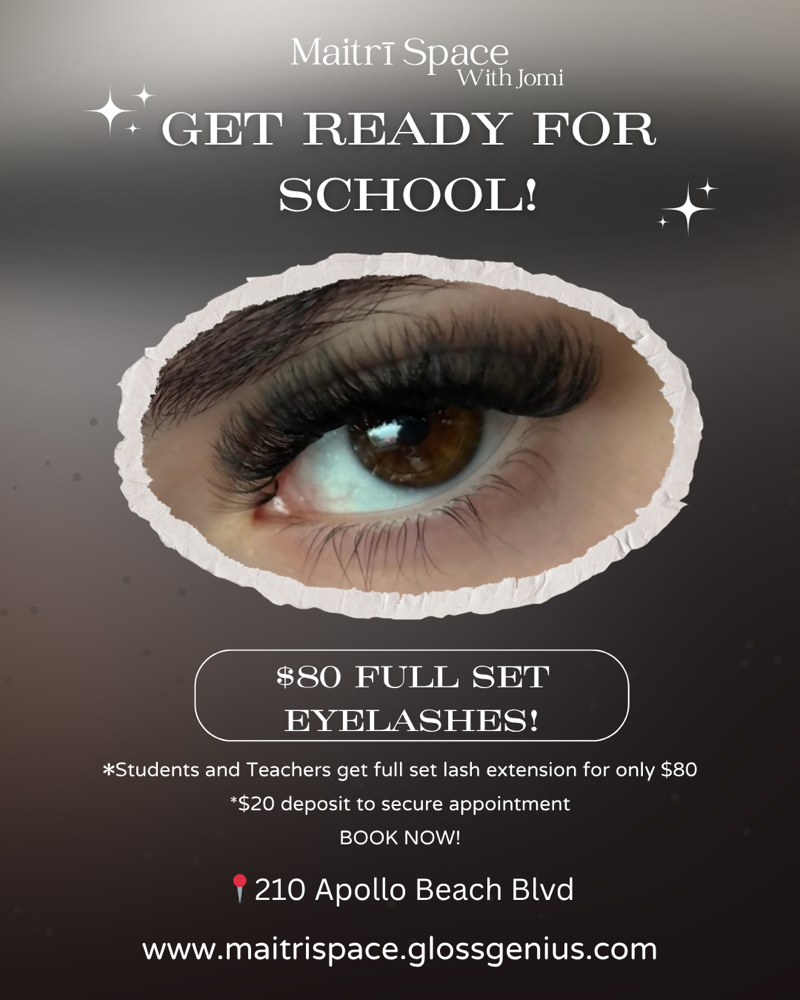 $80 Students/Teachers lash Extensio