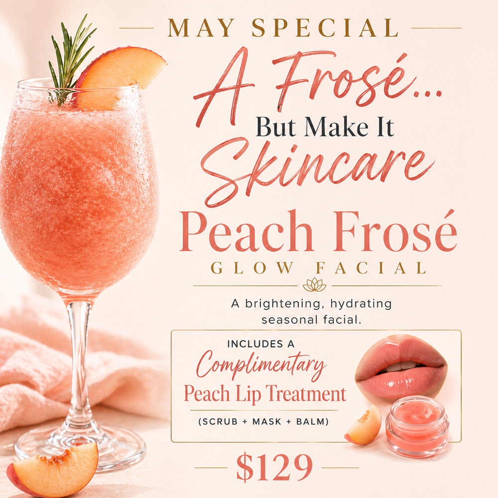 Peach Frosé Glow Facial at Lily Lotus Esthetics and Wellness in Northfield, NJ
