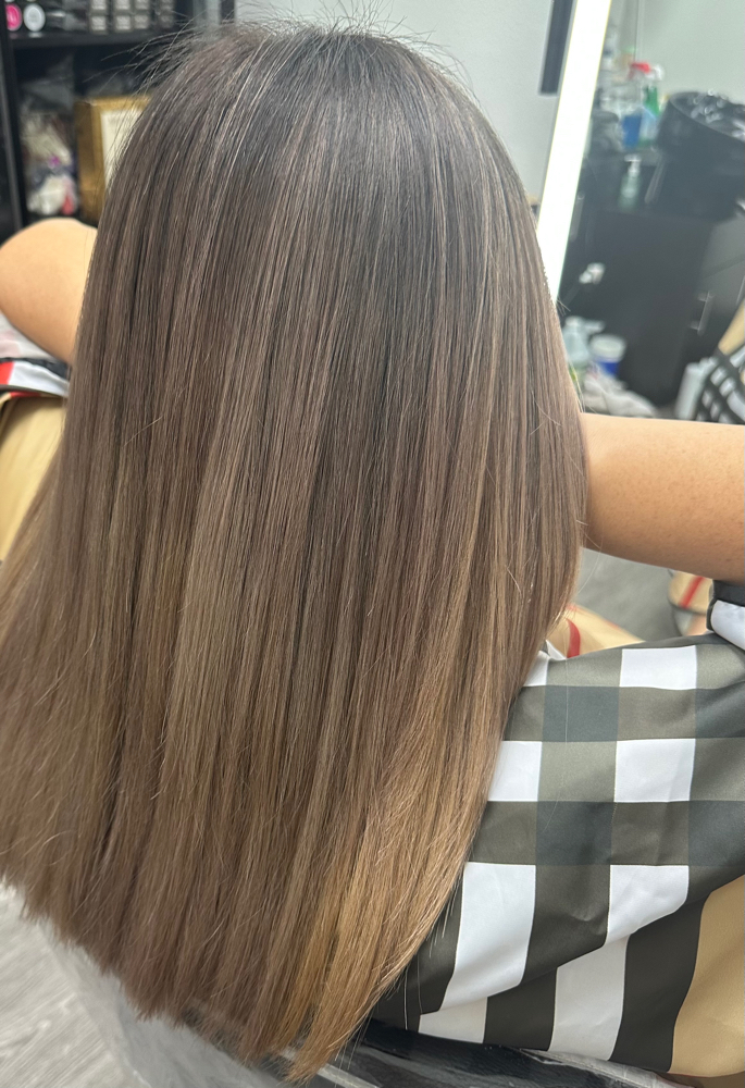 Keratin Treatment at Queenie Hair studio in Tampa, FL