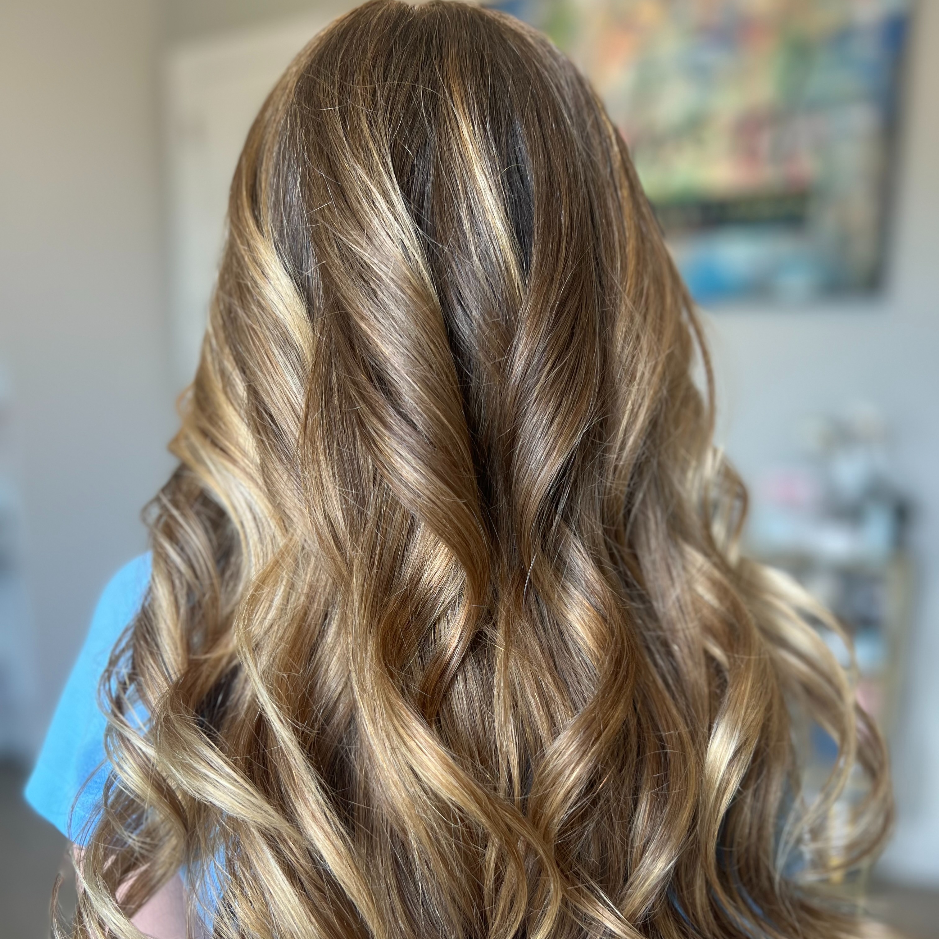 Partial Balayage and Blow-dry at Hair With Flair in Frisco, TX