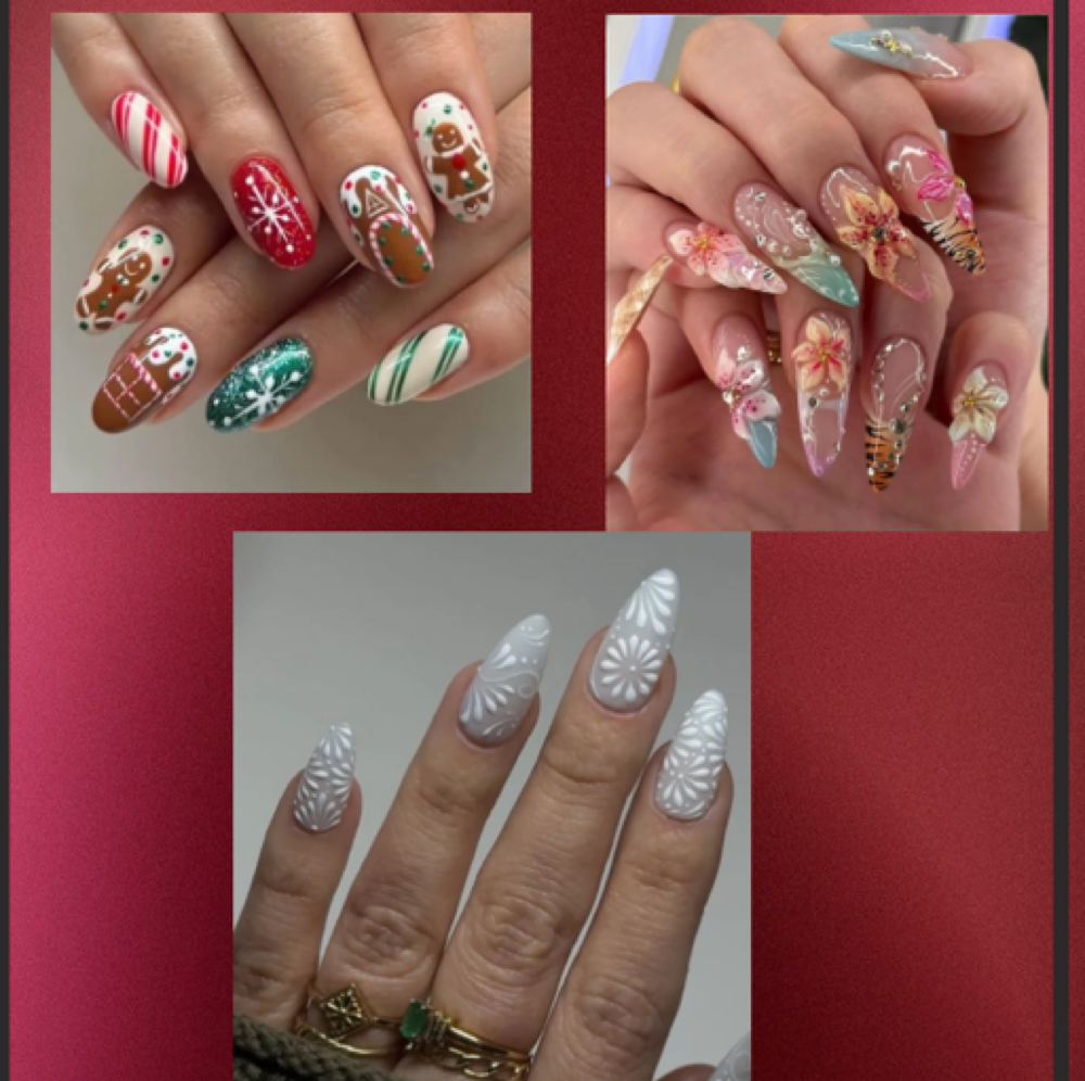 Acrylic Designs La Cherry Deluxe at La Cherry Nails in Lincoln, NE