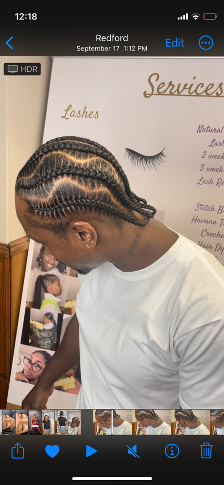 Men - 5/7 Stitch Braids