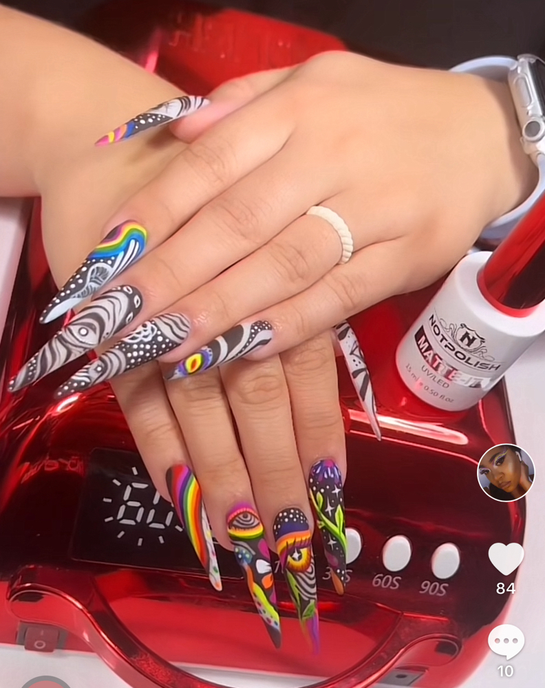 Detailed Artwork (All 10 Fingers)