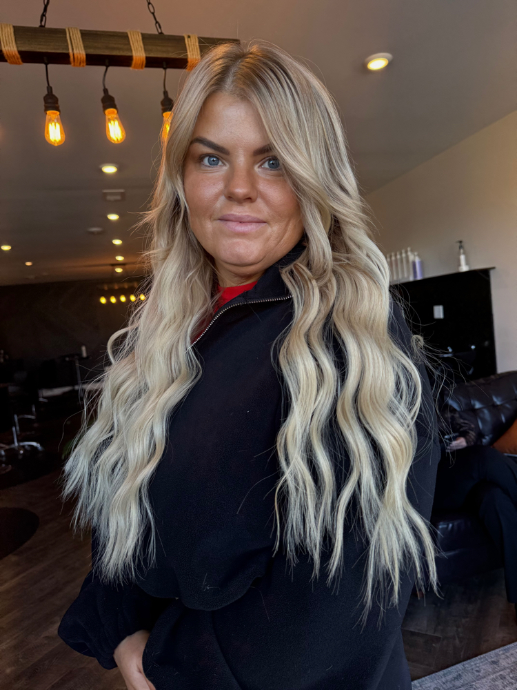 Hand tied extension install/per row