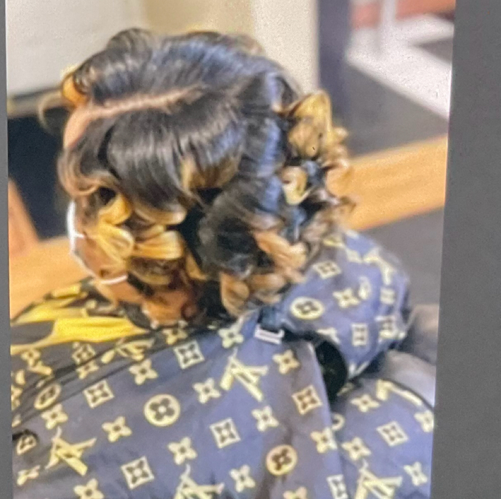 Silk Press at Locs  by queen in Cleveland, OH