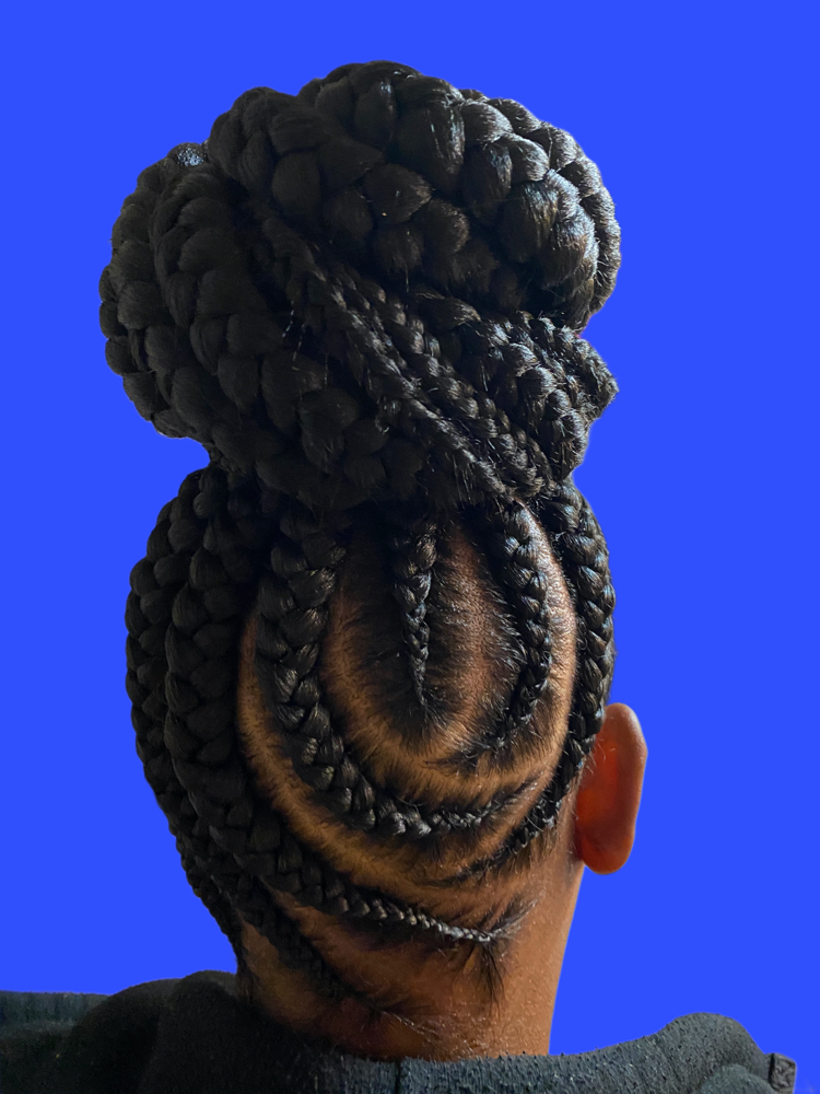 Knotless Braided Ponytails