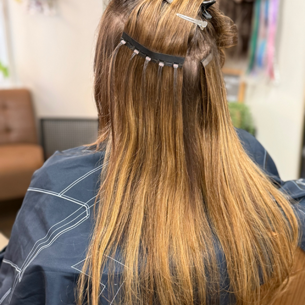 Weft Extension Install at S Charles Beauty Co in Baltimore, MD