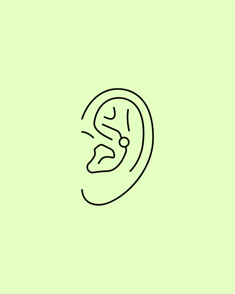 Conch piercing