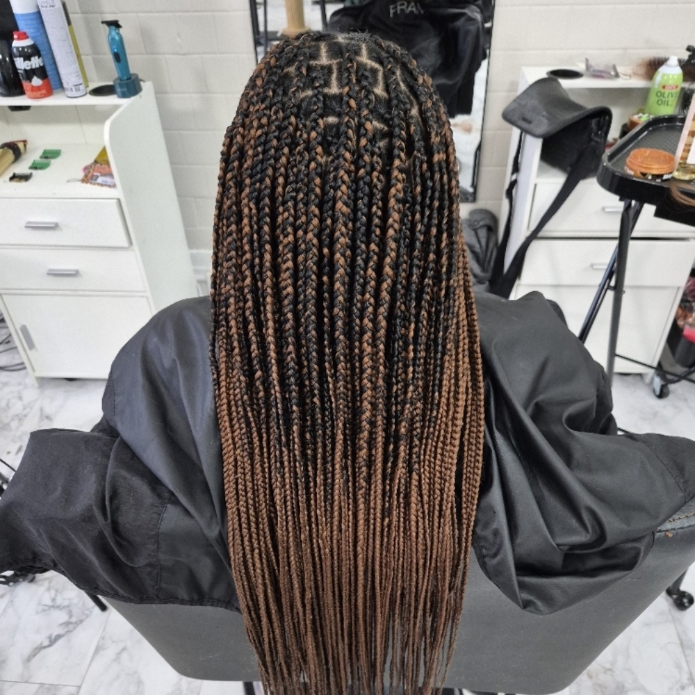 Medium Knotless Braids at Cultured Crowns Studio in Richmond, VA