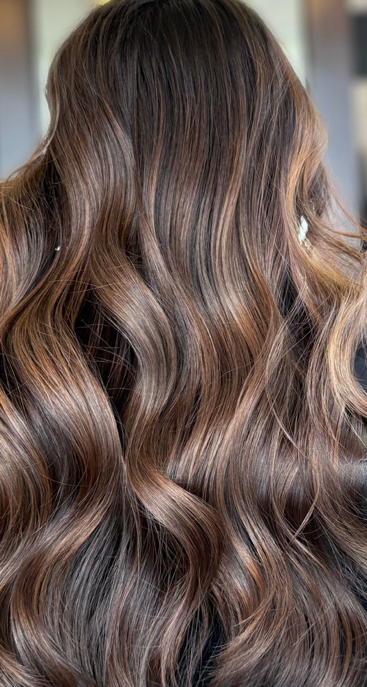 Reverse balayage at Hair Canvas Studio in Bristol, RI