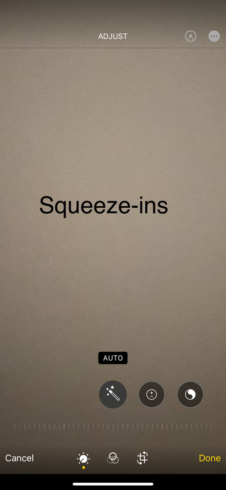 Squeeze Ins