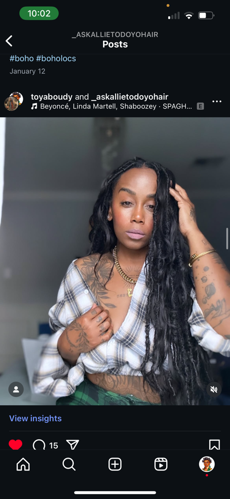 24’ Body Wave Boho Locs