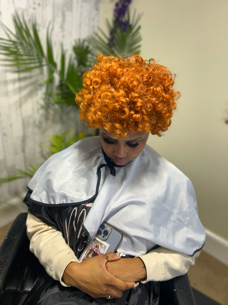 Flexi Rod Set On Natural Hair at Magnified looks in Douglasville, GA