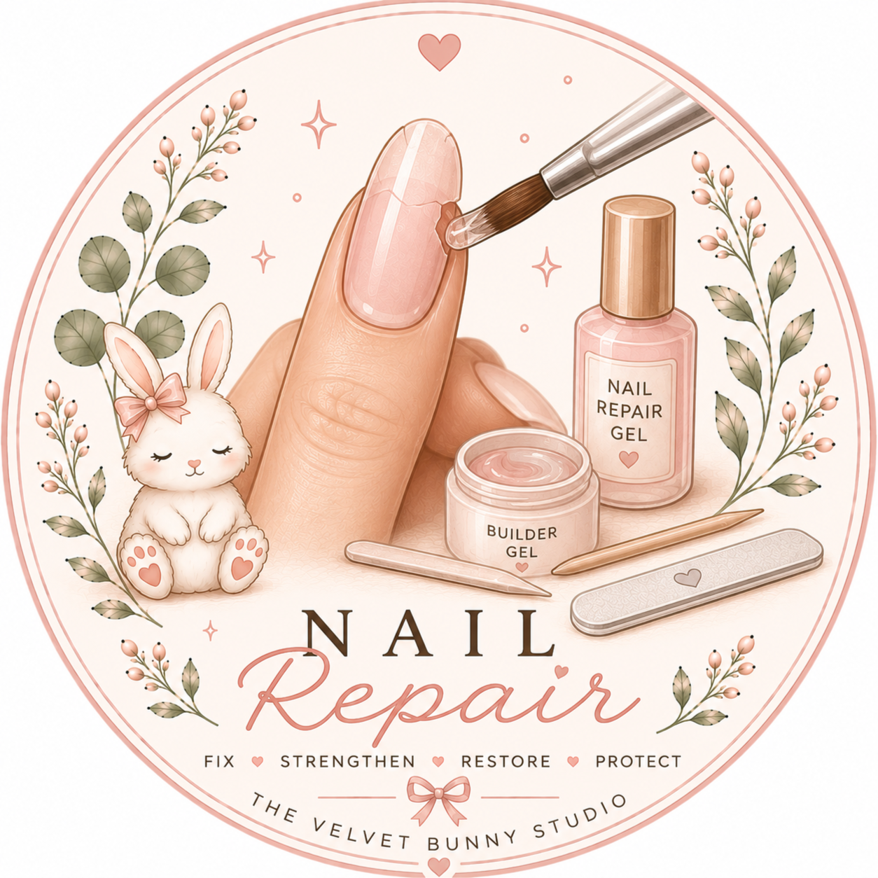 Nail Repair at The Velvet Bunny Studio in Tulsa, OK