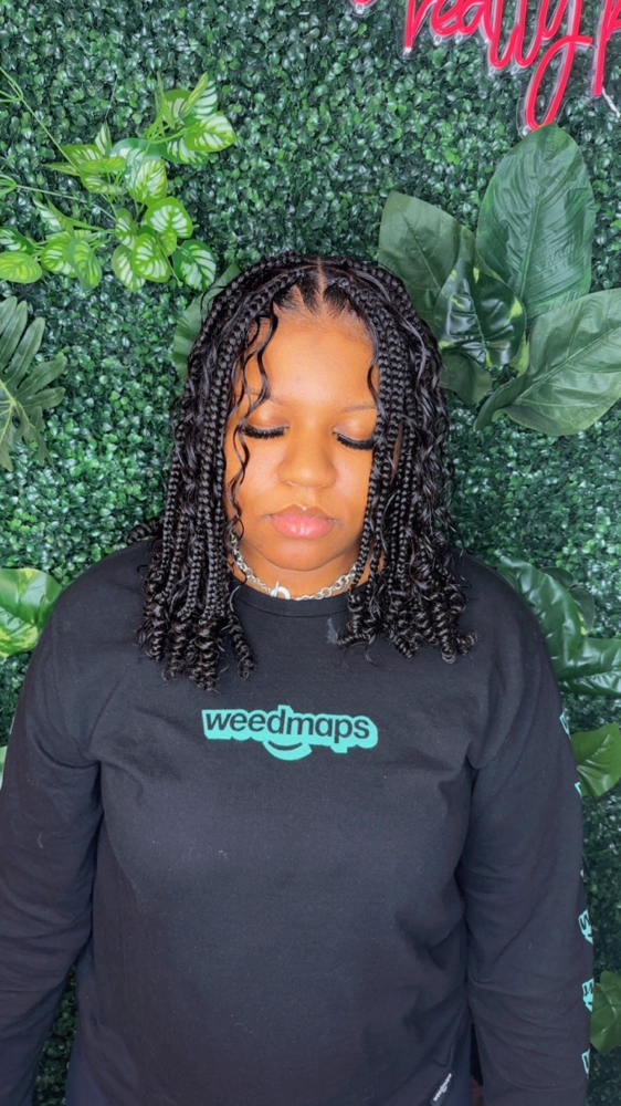 Boho Knotless Bob