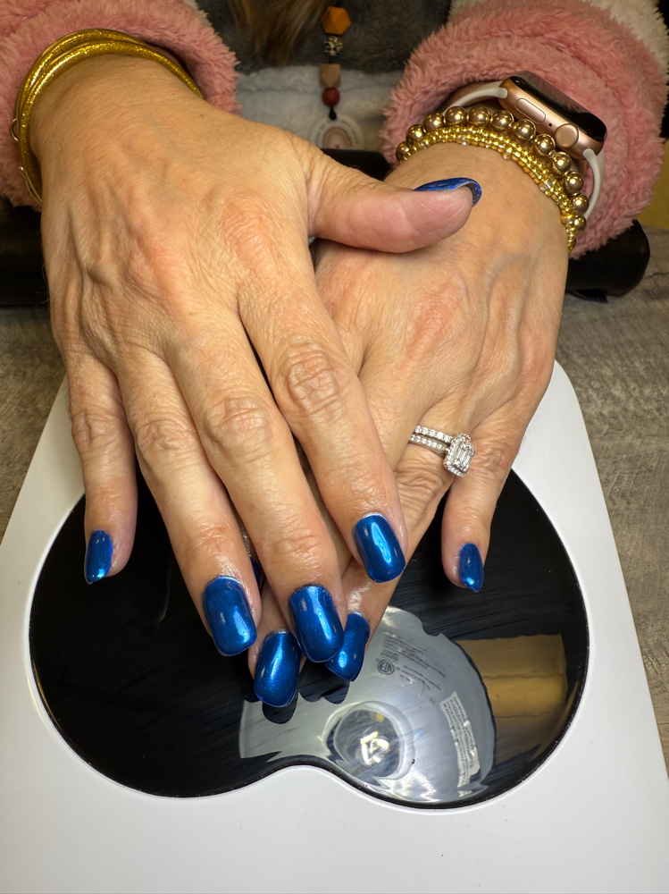 Gel manicure at Almost Heaven Nails in Delbarton, WV