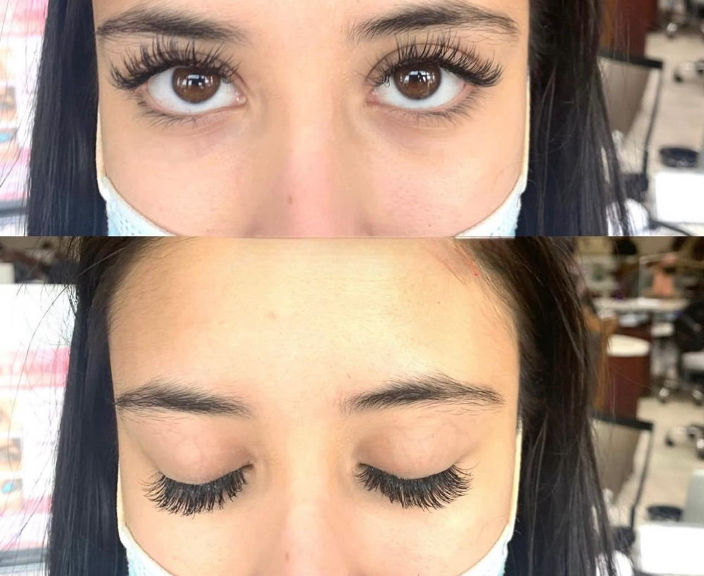 Lash lift and tint