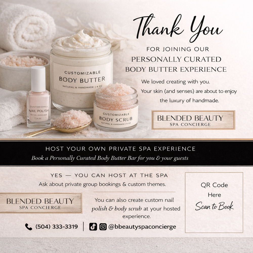 DIY Self-Care Products at Blended Beauty Spa Concierge in New Orleans, LA