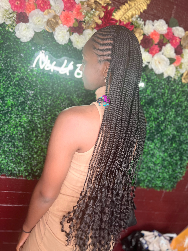 Small Tribal Braids w/ knotless