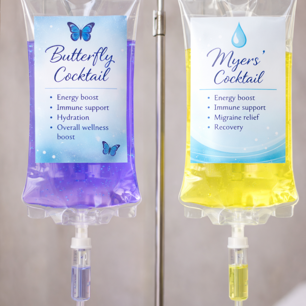 Butterfly Cocktail (Myers Cocktail) at CB's Infusion Center & Spa in Missouri City, TX