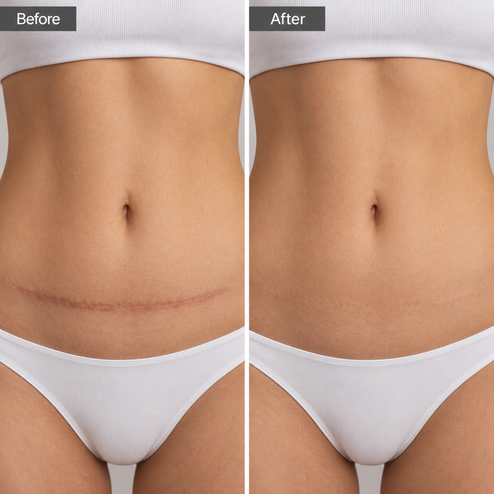 Tummy Tuck Scar Camouflage at Restored Hue Paramedical Studio in Atlanta, GA