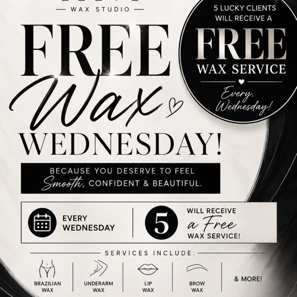 Free wax wednesday at Eleve Wax Studio in Pelham, AL