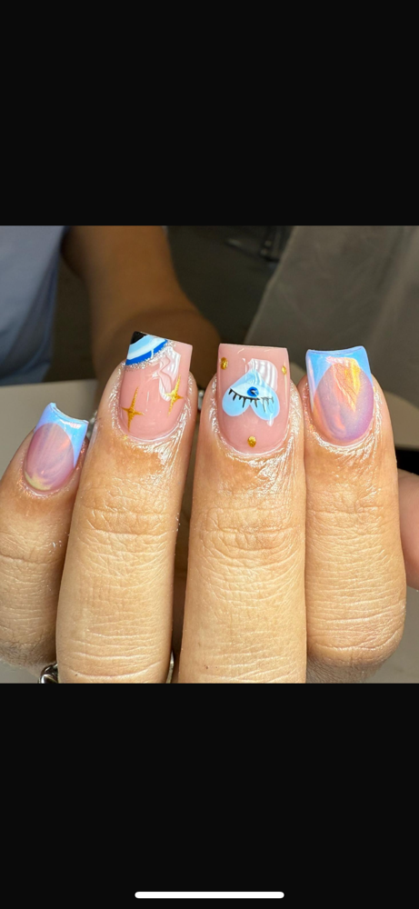 Acrylic Nails Short at 11:11 Beauty & Ink Studio in Phoenix, AZ