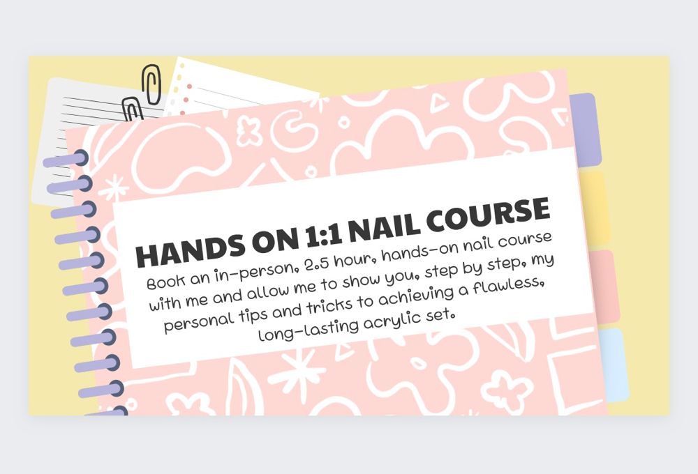 Hands On 1:1 Nail Course