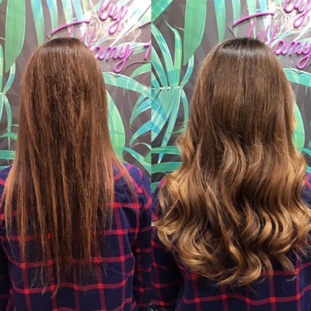 Hand-Tied Extension Install at Hair Design By TIFFANY Rafalko in Clearwater, FL