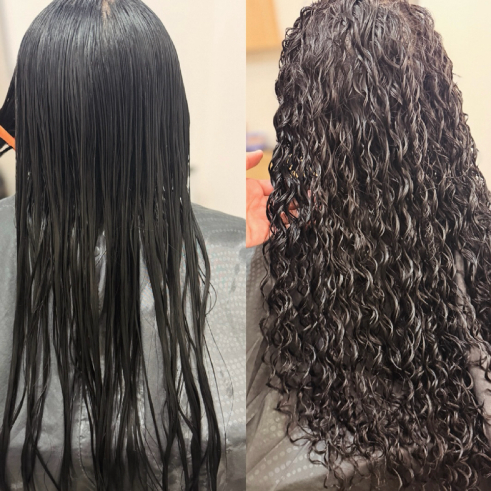 Curly Perm- Rizado Permanente at Lineage Beauty Studio by Vale in Four Oaks, NC