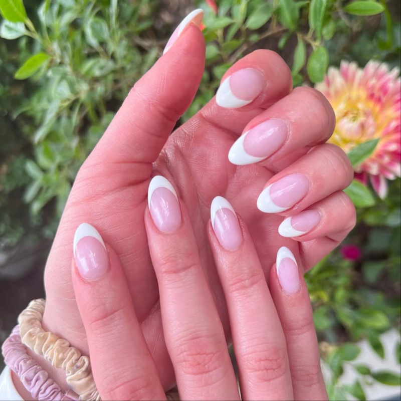 Pink & White Full Set at Polished by Tammy in Chantilly, VA