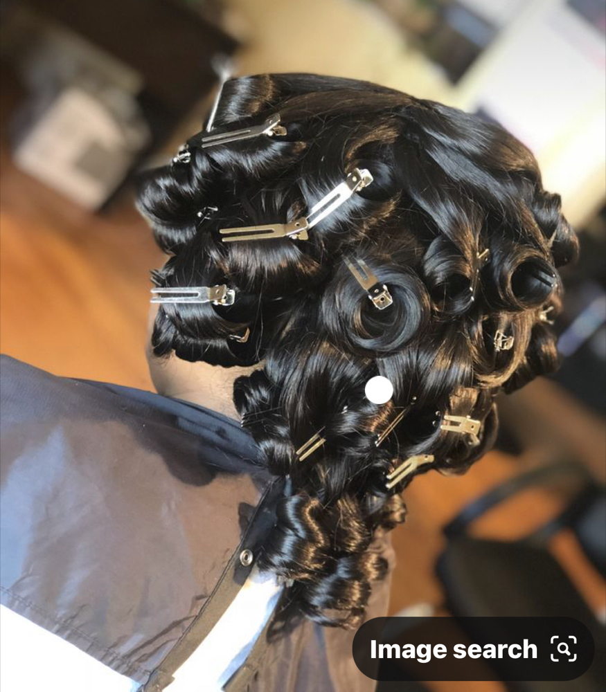 Pin Curls For Weaves Or Wigs