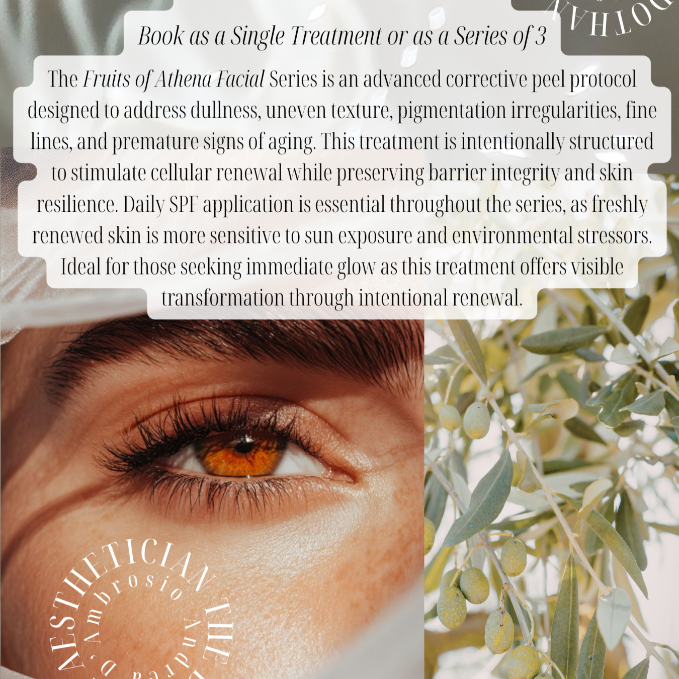 THE FRUITS OF ATHENA FACIAL at Andrea D'Ambrosio, The Dothan Aesthetician, LUNA LAB Spa + Wellness in Dothan, AL