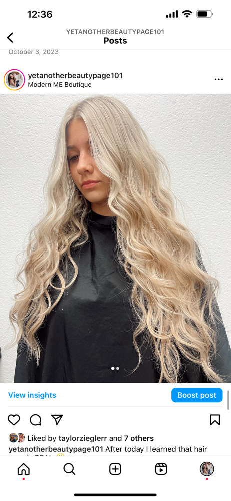Hair Extension Coloring