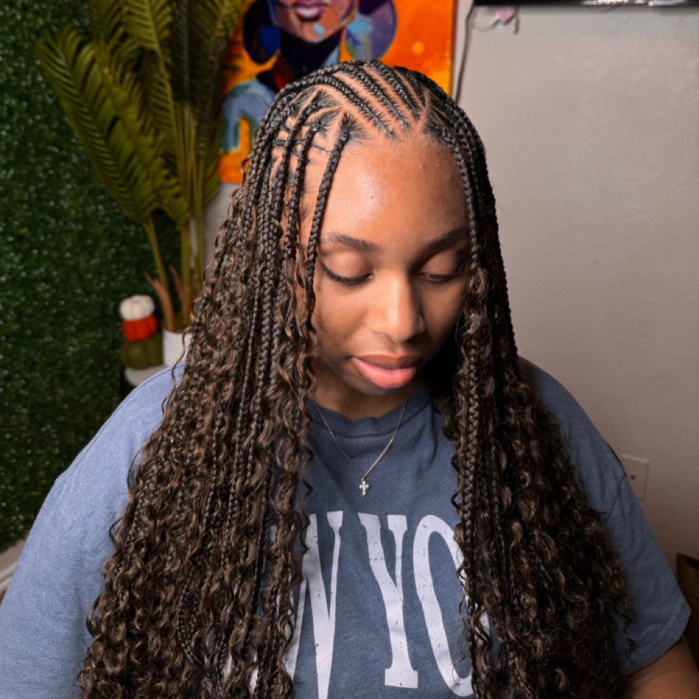 Boho Fulani Flippers 🖤 at DejBraids in Denton, TX
