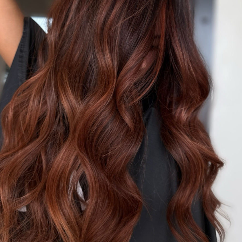 Copper Balayage at Mane Rose Salon in Webster, TX